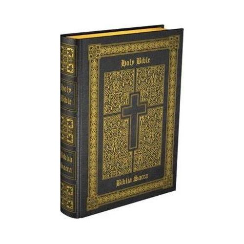 Douay Rheims and Clementina Vulgata (Latin) Side-by-Side Bible - Black Leather
