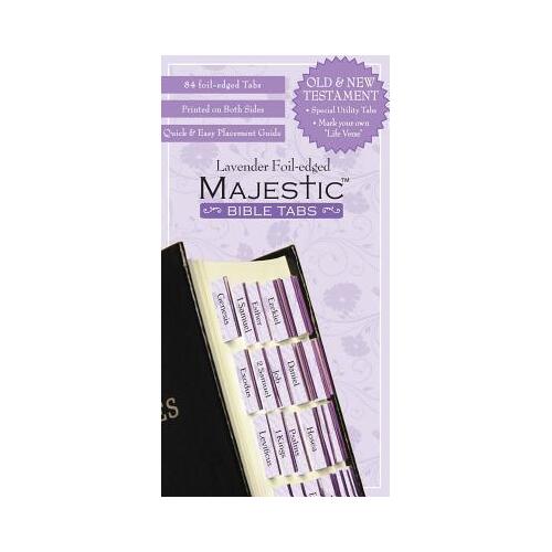 Bible Tabs Majestic Lavender Foil Edged