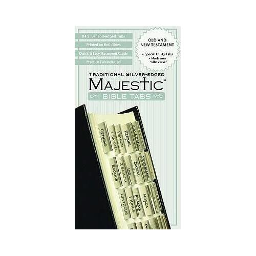 Bible Tabs Majestic Traditional Silver Edged