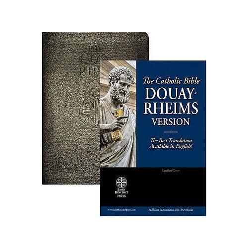 Douay-Rheims Bible (Black Genuine Leather) Standard Print Size