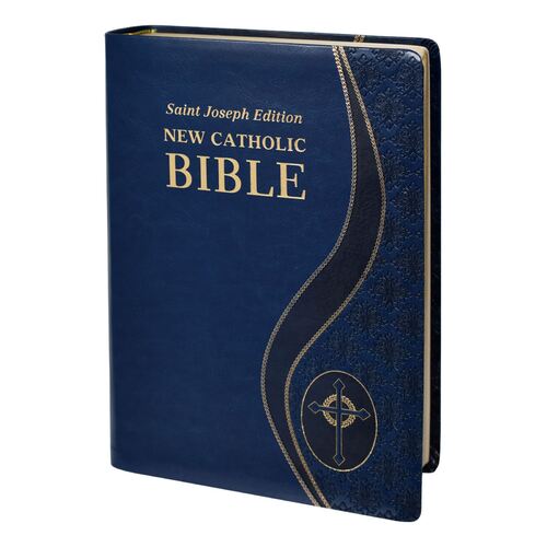 New Catholic Bible Giant Print Blue