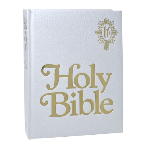 New Catholic Bible, Family edition with White cover