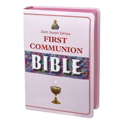 First Communion Bible - Pink