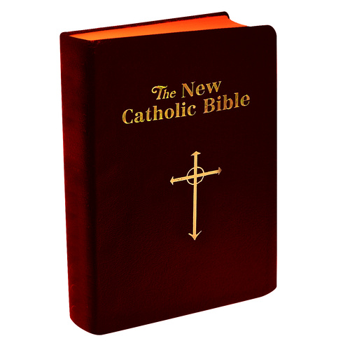 New Catholic Bible Compact Size Burgundy