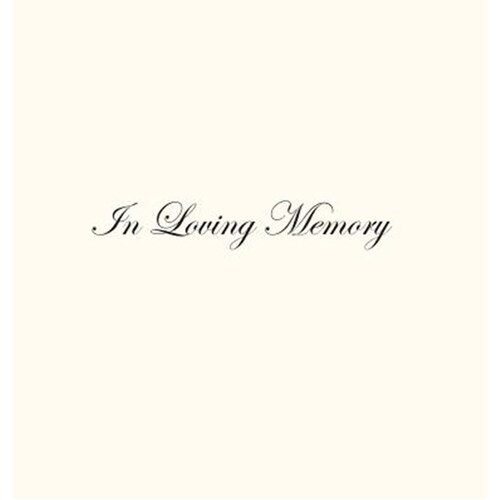 In Loving Memory Funeral Guest Book