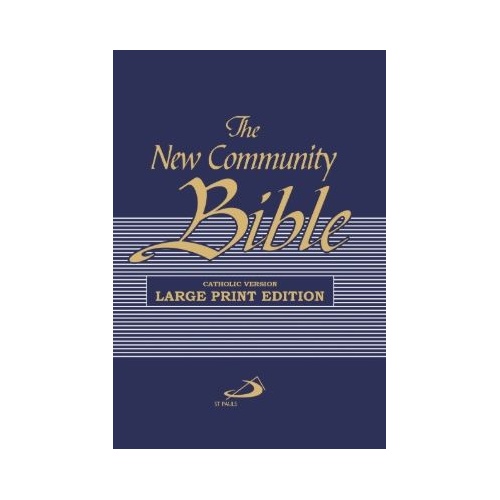 New Community Bible Large Print Edition- Blue