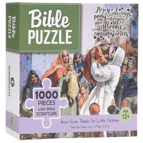 Bible Jigsaw Puzzle: Jesus Gives Thanks For Little Children (1000 Pieces)