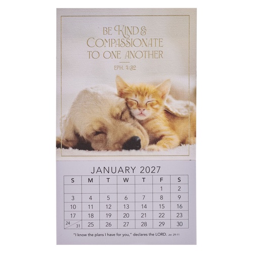 2027 Mini Magnetic Calendar: Be Kind & Compassionate to One Another