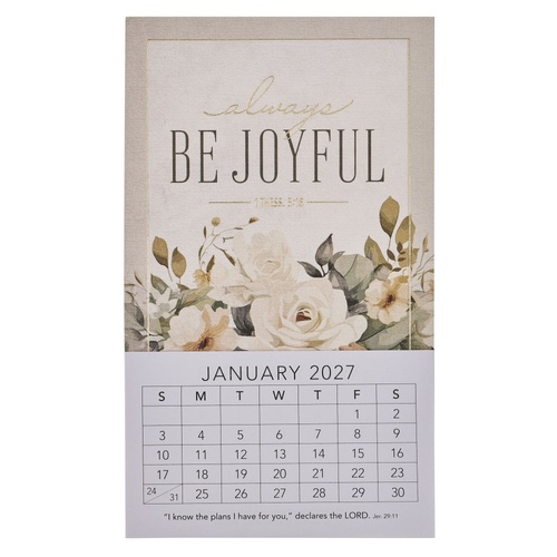 2027 Mini Magnetic Calendar: Always be Joyful