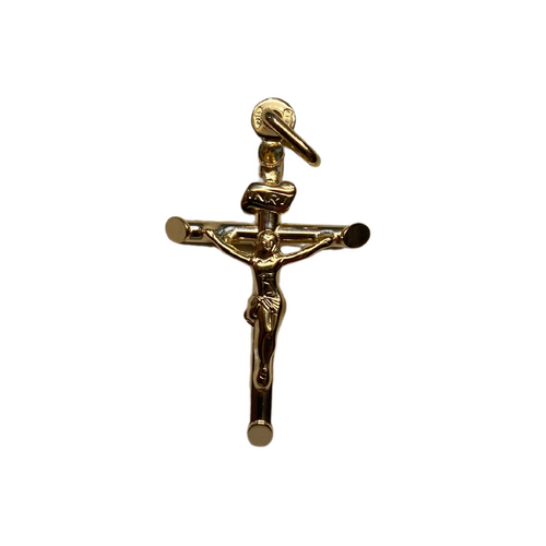 9ct Gold Crucifix Log 26mm