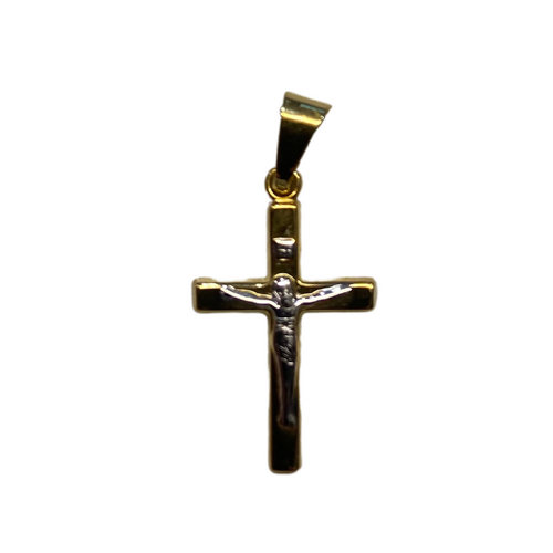 9ct Gold Crucifix Square Tube 16.5mm