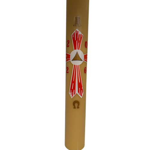 Candle Paschal 24x3" Beeswax with Cross 1 (266) & Numbers