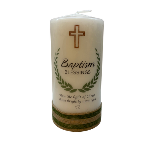Baptism Candle - Cross