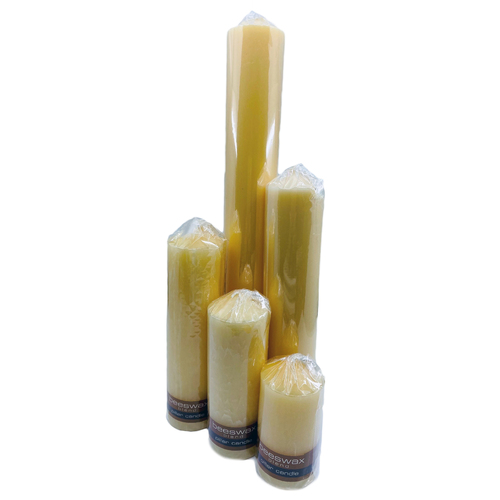 Candle 4 x 2" Beeswax Blend (100 x 54mm)