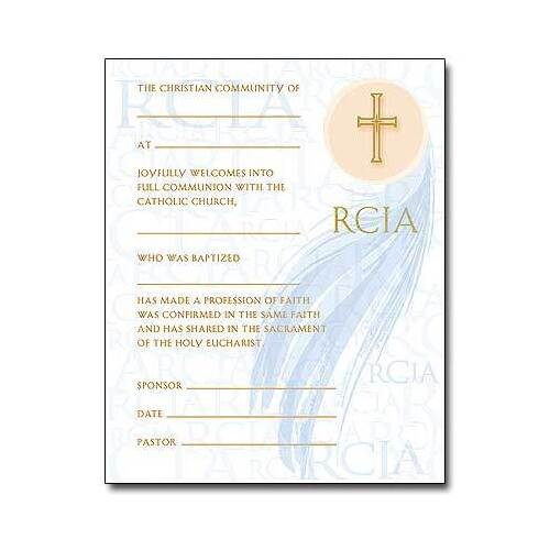 Certificate RCIA