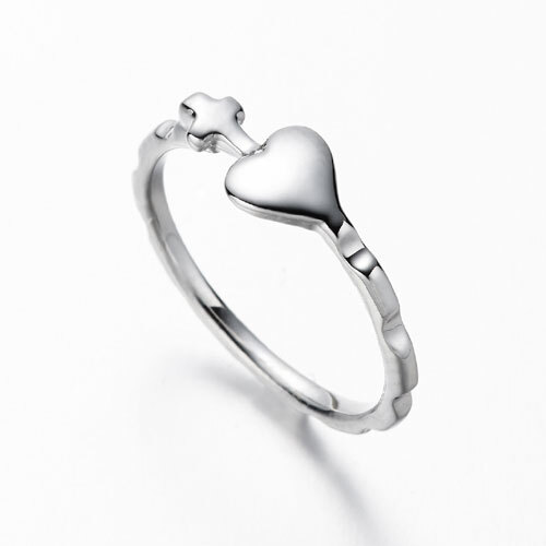 Sterling Silver Rosary Ring - 17mm