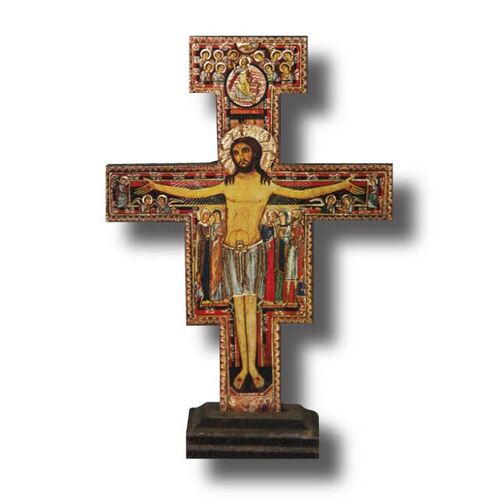 Standing San Damiano Crucifix - 150 x 100mm