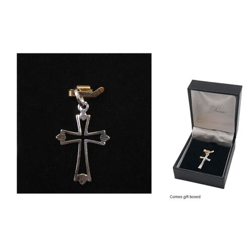 Sterling Silver Cross Open - 25mm x 18mm
