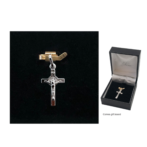 Sterling Silver St Benedict Crucifix - 23mm