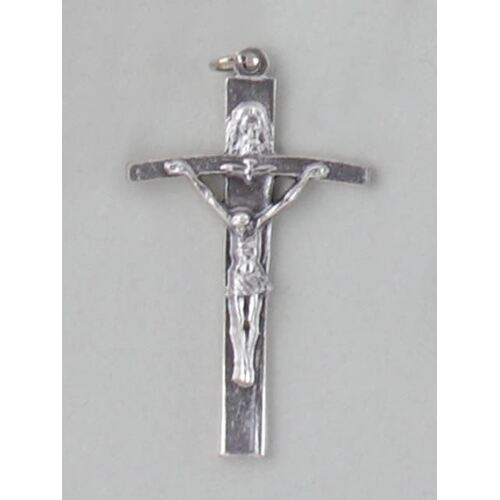 Crucifix  - Silver Trinity 55mm