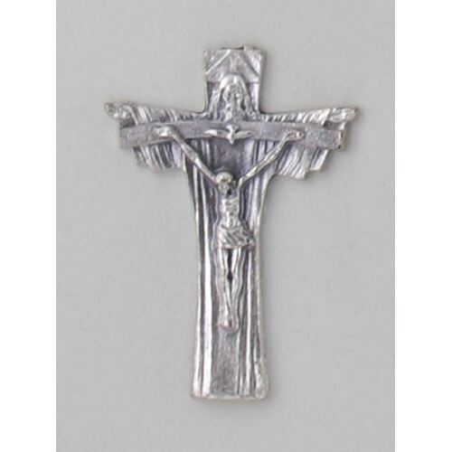 Crucifix - Silver Trinity 55mm