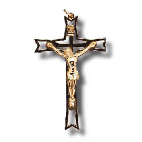 Crucifix Metal Wall Gold - 130 x 80mm