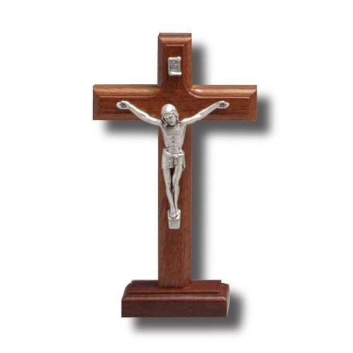 Crucifix Beechwood Standing - 170 x 100mm