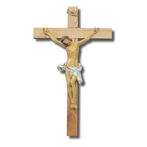 Crucifix Large Wall Poly Vinyl Corpus - 900 x 550mm