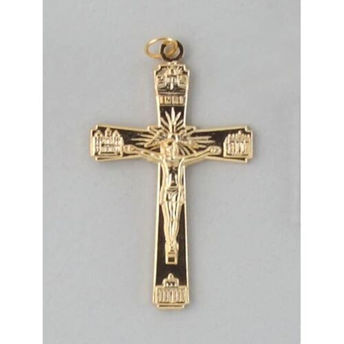 Crucifix - Gold 4 Basilica 50mm 