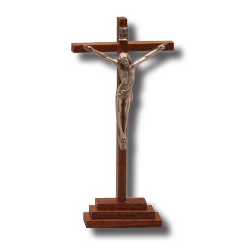 Standing Wood Crucifix - 230 x 110mm
