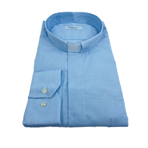 Clerical Shirt Short Sleeve Light Blue [Size: 38]