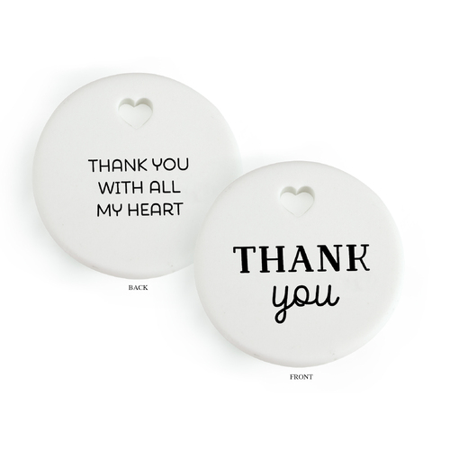 Heartfelt Ceramic Token - Thank You