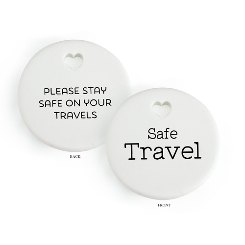 Heartfelt Ceramic Token - Safe Travels