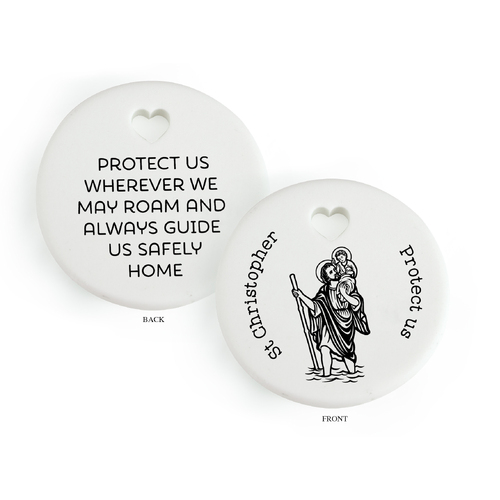 Heartfelt Ceramic Token - Saint Christopher