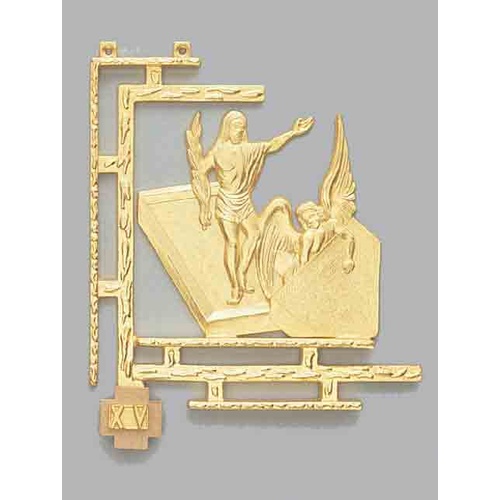 Stations of the Cross Gold 14 Stations 19 x 16cm