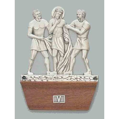 Stations of the Cross Silver 14 Stations 18 x 12.5cm