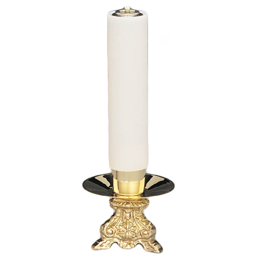 Candleholder (2) And Crucifix (1) Complete Set
