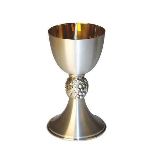 Churchware Chalice Wine Cup, Silver with Grape details