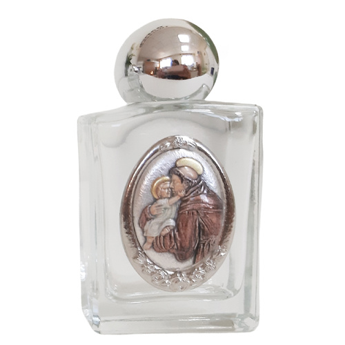 Holy Water Bottle Glass - St Anthony