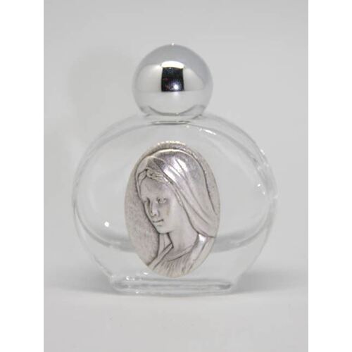 Holy Water Bottle Glass - Our Lady