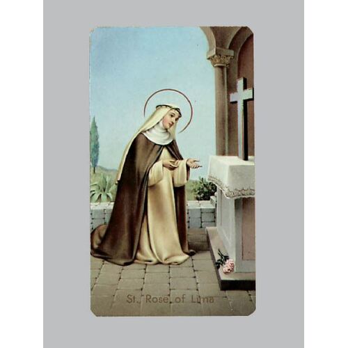Holy Card 400 - St Rosa Lima