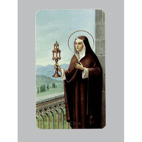 Holy Card 400 - St Clara