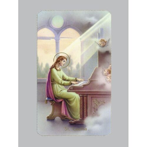 Holy Card 400  - St Cecilia