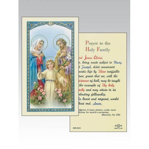 Holy Card 800 -Holy Family