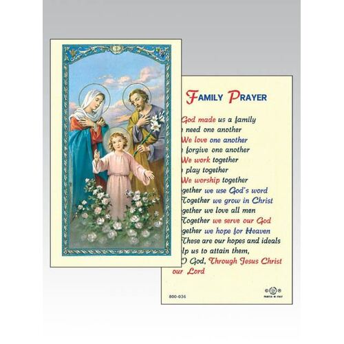 Holy Card 800 - Holy Family