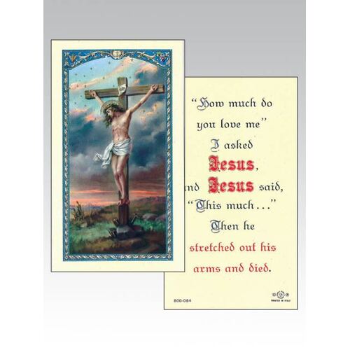 Holy Card 800- Crucifix