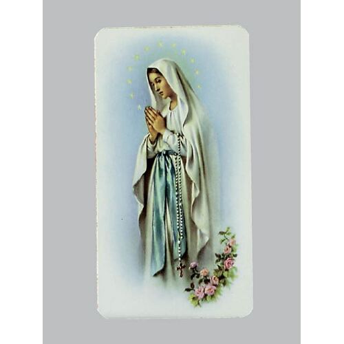 Holy Card  Alba  - O.L Lourdes