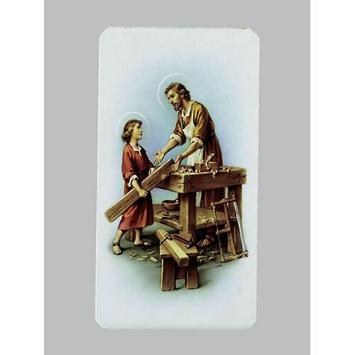 Holy Card  Alba  - St Joseph Carpenter