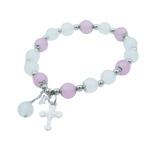 Children's Acrylic Bracelet - Pink/Lilac