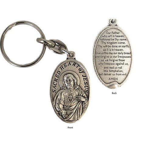 Keyring Our Father/Sacred Heart Jesus